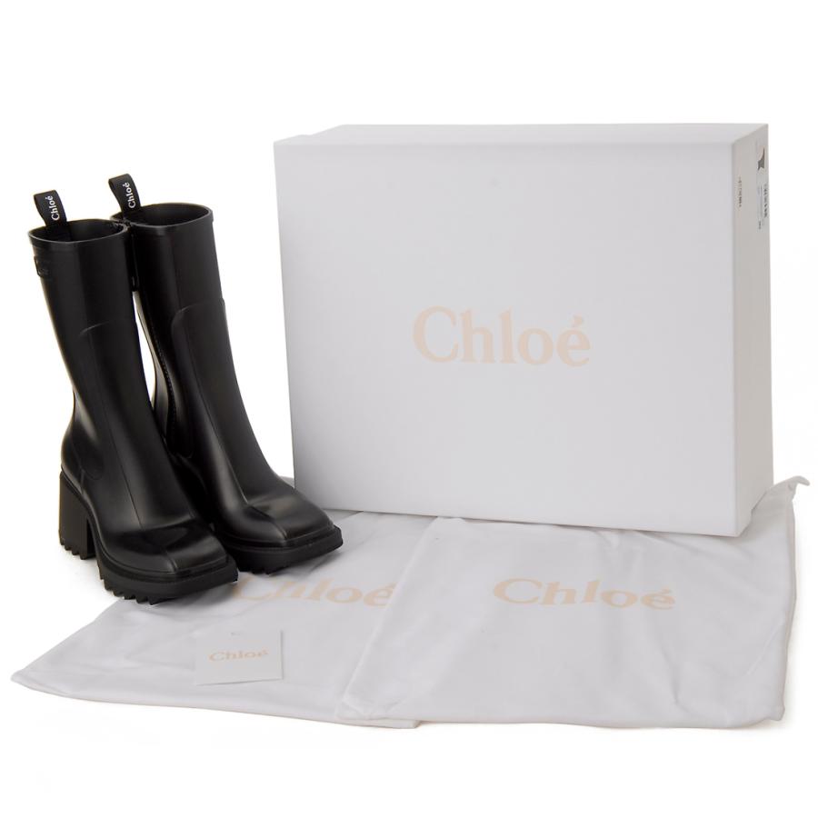 Chloe（クロエ） レインブーツ レディース ブラック 22A239Z2 001