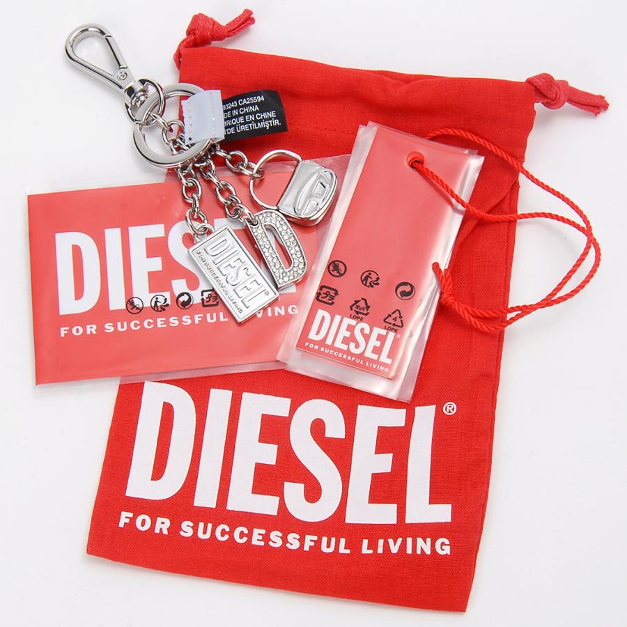 DIESEL（ディーゼル） キーホルダー キーチャーム シルバー