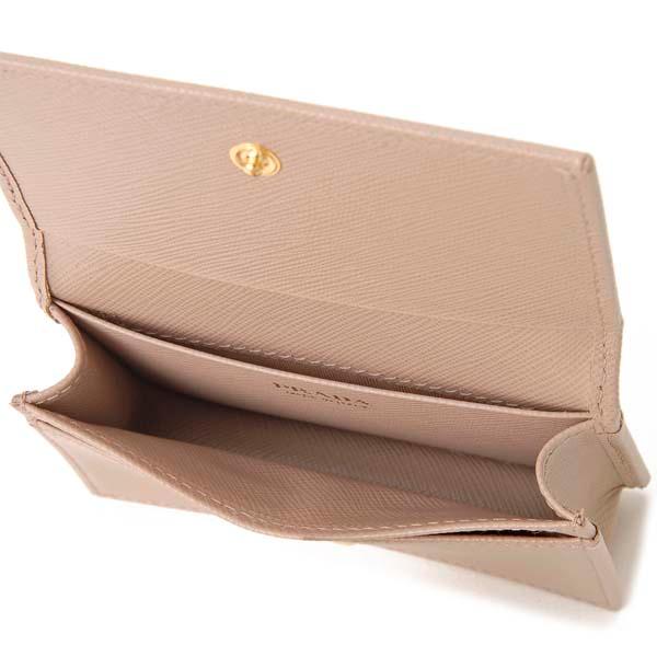 PRADA（プラダ） 名刺入れ カードケース ピンクベージュ 1MC122 QHH