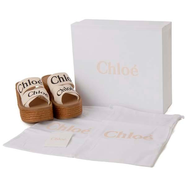Chloe（クロエ） サンダル レディース ホワイト 21U44908 101 WOODY