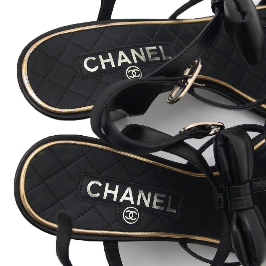 CHANEL（シャネル） サンダル、ミュール リボン ココマーク 11A