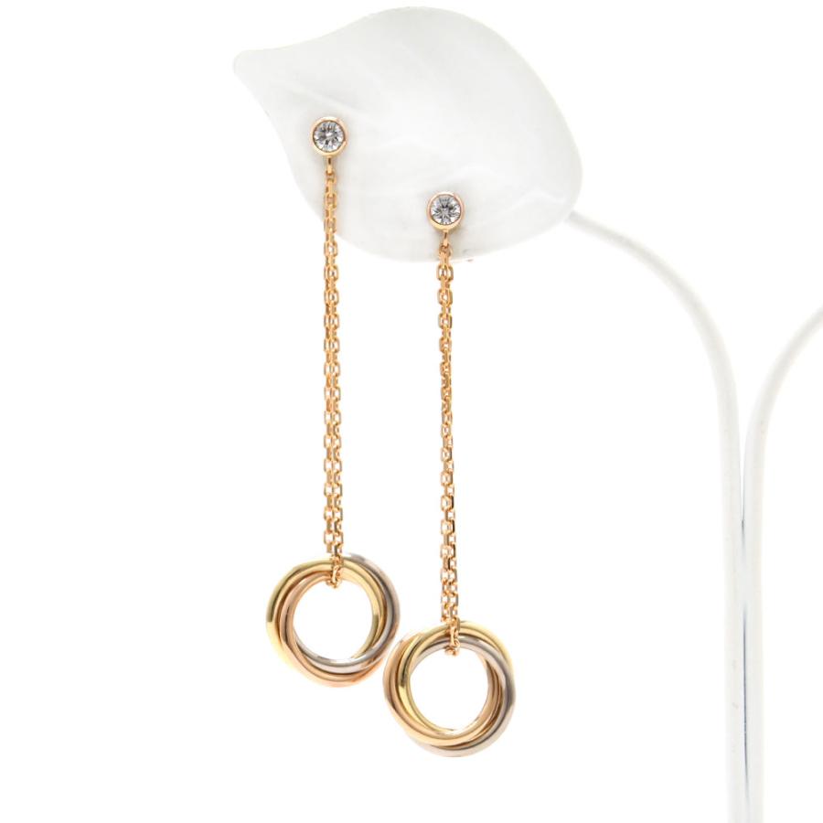 TRINITY（Cartier） カルティエ Cartier ピアス 新品仕上げ済 K18