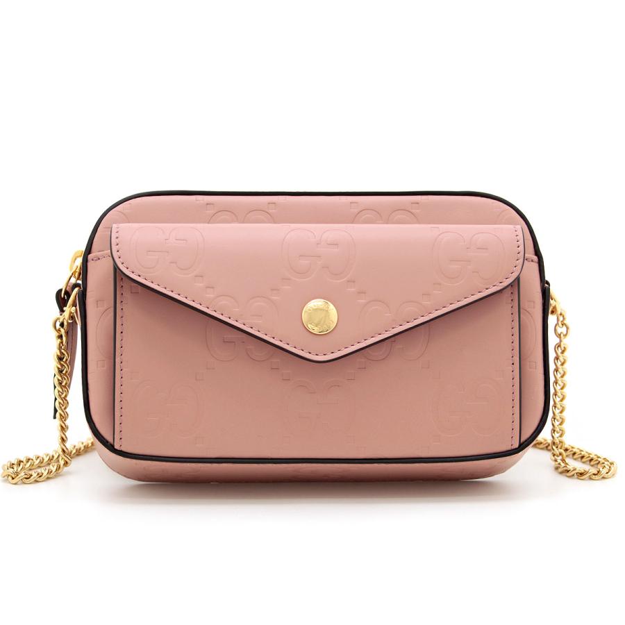 GUCCI（グッチ） GG ミニ ショルダーバッグ 781554 ピンク チェーン