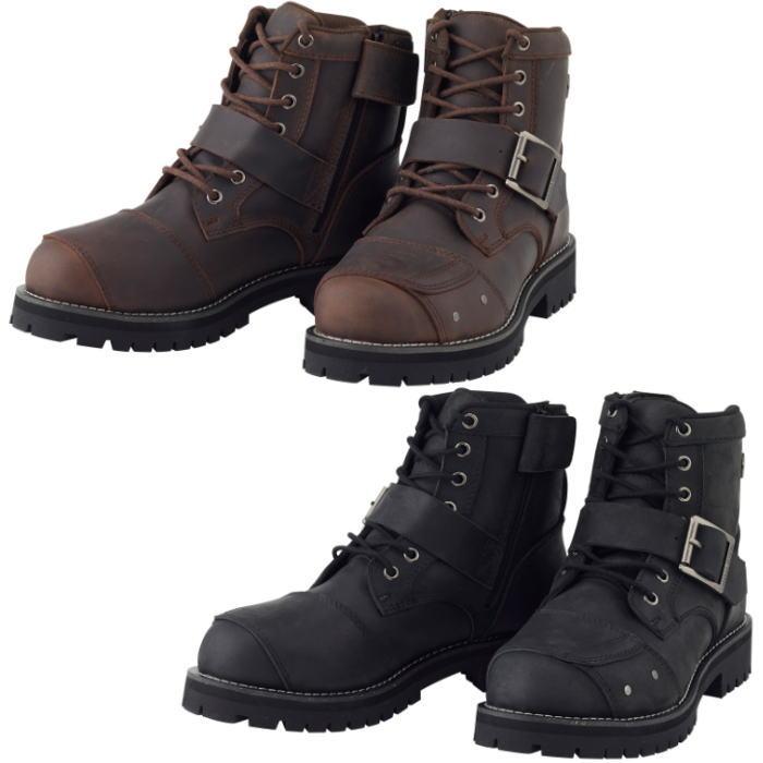 シエラデザインズ SD6021 レザーバイカー7ホールブーツ バイク用 革靴