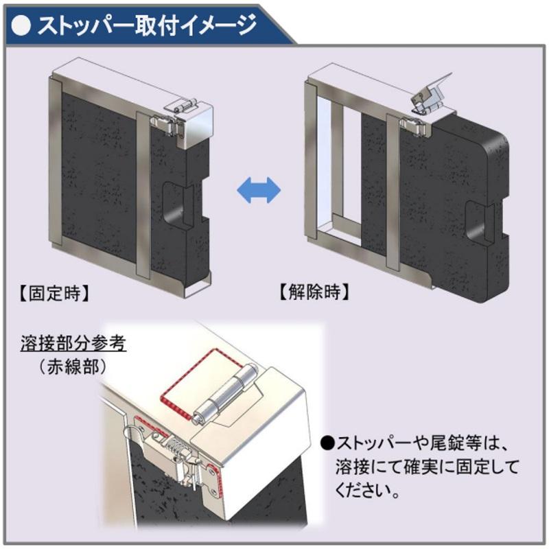 日本ボデーパーツ工業 2753004 アウトリガー敷板 格納BOX Aタイプ 鉄製