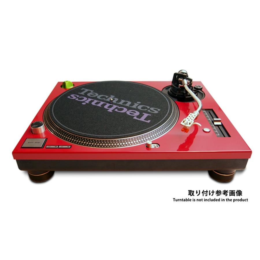 ターンテーブル カバー (Faceplate) レッド 2枚組 （for Technics SL