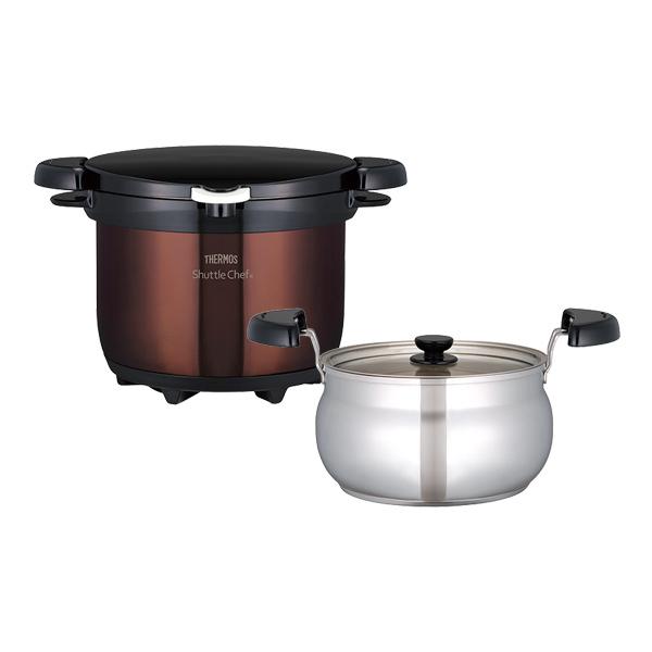 シャトルシェフ 真空保温調理器 3L IH対応 サーモス クッキングブック