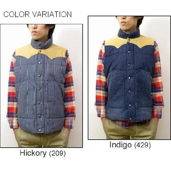 SUGAR CANE CANE（シュガーケーン） Leather York Denim Down Vest