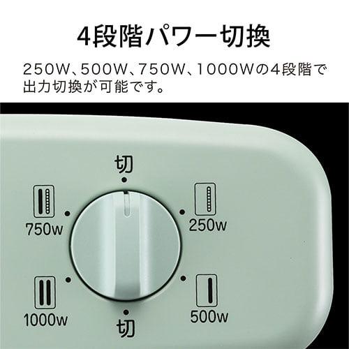 アラジン 電気ストーブ 遠赤グラファイトヒーター ホワイト AEH-G1000A