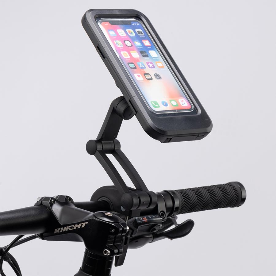 ROCKBROS 自転車 スマホホルダー スタンド 防水 全面保護 携帯 固定 7