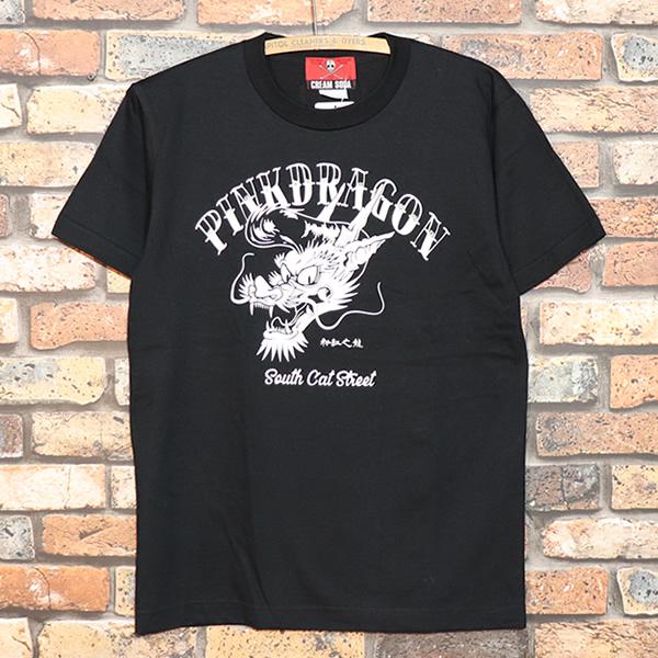 クリームソーダ（CREAM SODA） CREM SODA CS RドラゴンTシャツBLACK
