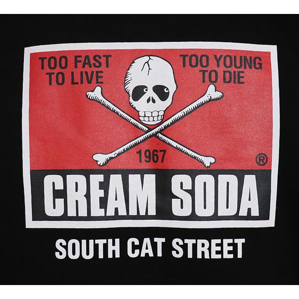 クリームソーダ（CREAM SODA） カクドクロジップパーカー BLACK PD25SP