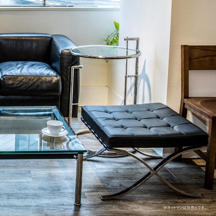 バルセロナチェア リプロダクト 本革 レザー ブラック 黒 デザイナーズ