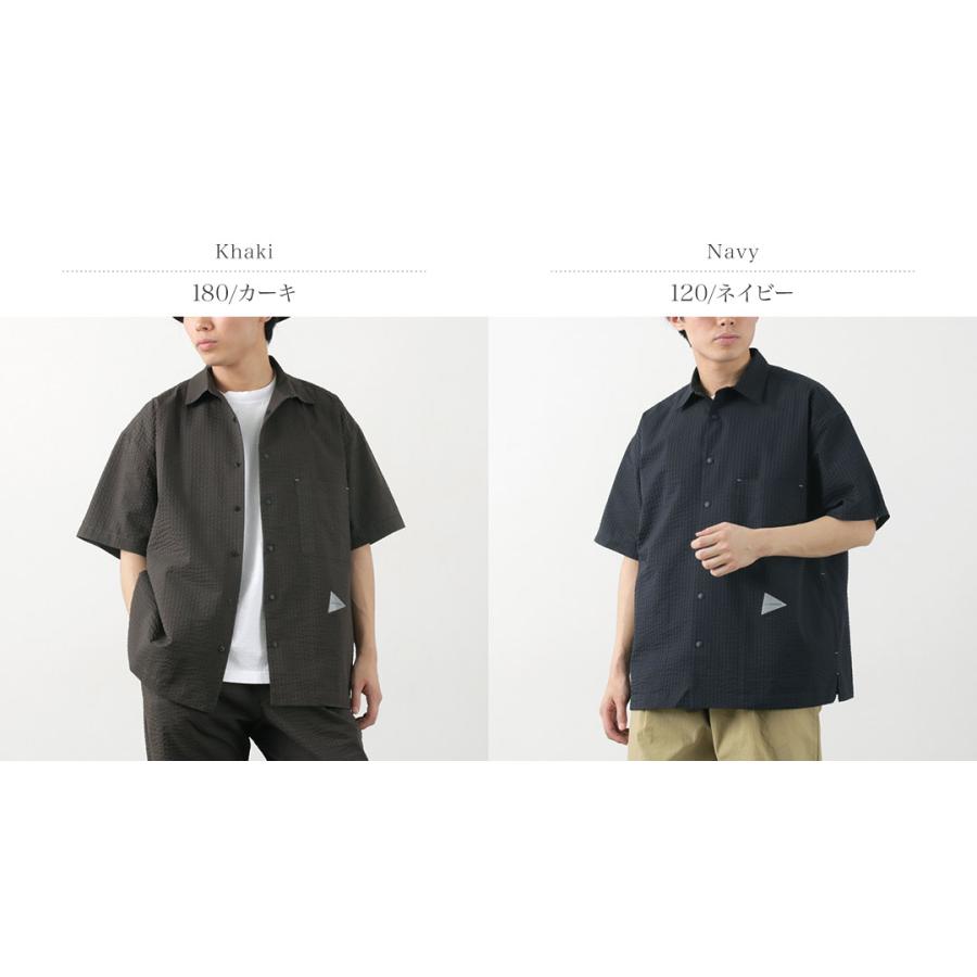 and wander（アンドワンダー） ドライソフト シアサッカー ショート