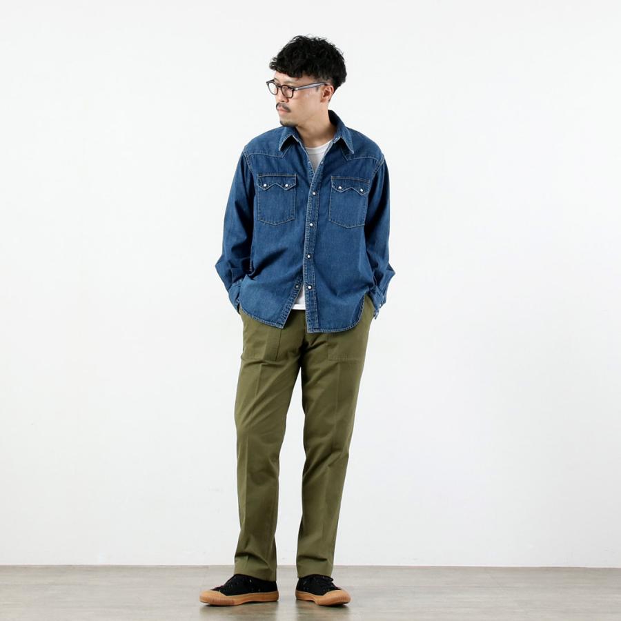 REMI RELIEF（レミ レリーフ） 8.5oz デニムウエスタンシャツ ノコギリ