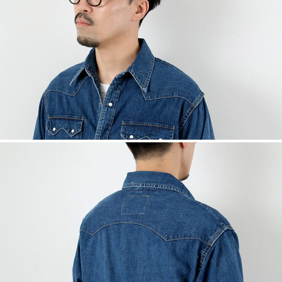 REMI RELIEF（レミ レリーフ） 8.5oz デニムウエスタンシャツ ノコギリ