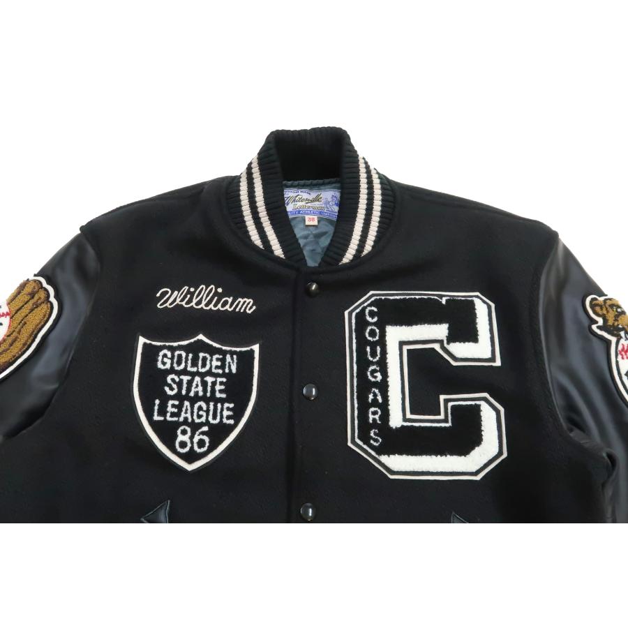 WHITESVILLE ホワイツビル スタジャン 30oz メルトン x ステアハイド