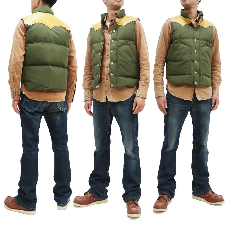 SUGAR CANE シュガーケーン ダウンベスト Sugar Cane レザーヨーク