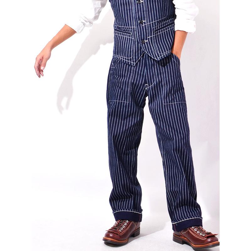 SUGAR CANE シュガーケーン ウォバッシュ ストライプ パンツ メンズ