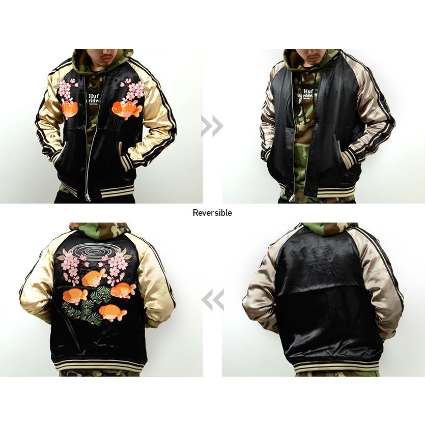 ジャパネスク 和柄 スカジャン メンズ レディース ランチュウ 金魚 桜