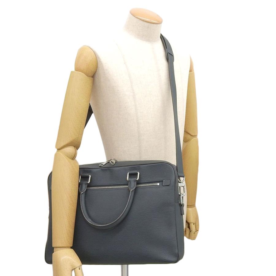 ルイヴィトン Louis vuitton エピ ビジネスバッグ メンズ グリーン系