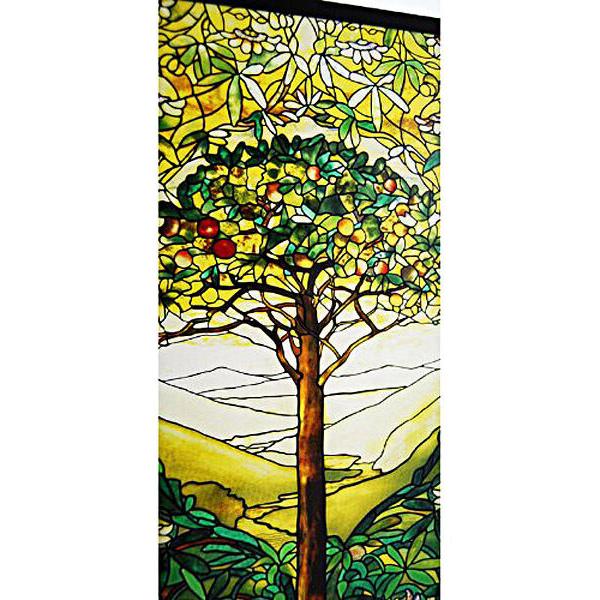 25cmステンドグラスティファニー-ツリーオブライフ『生命の木』アート