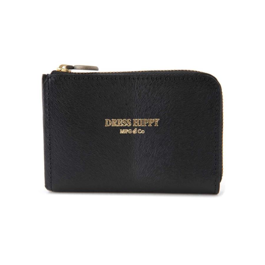 ドレスヒッピー ミンク コンパクト ウォレット 黒 DRESS HIPPY MINK