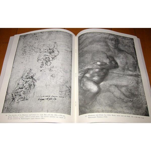 洋書画集 ミケランジェロ素描集ドローイング/ Michelangelo Life