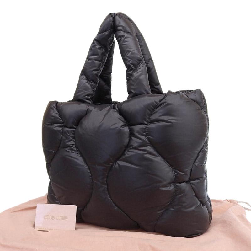 miu miu（ミュウミュウ） パテッド トートバッグ ハンドバッグ