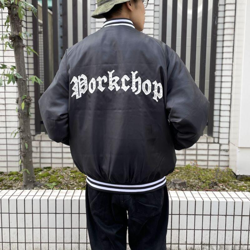 全4色】PORKCHOP GARAGE SUPPLY SATIN SPORT JKT サテンジャケット