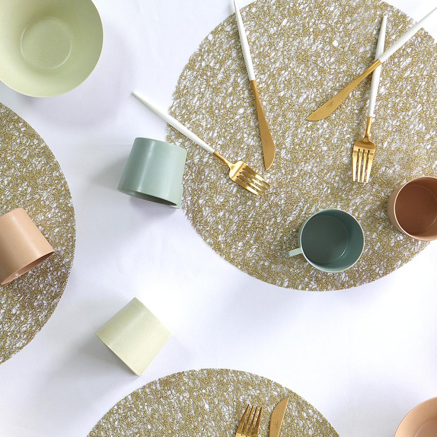 chilewich（チルウィッチ） メタリックレース ランチョンマット