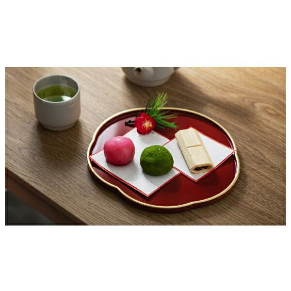 ハレとケ 特典付［ ＆NE 越前塗り 梅おぼん ］日本製 越前漆器 梅型