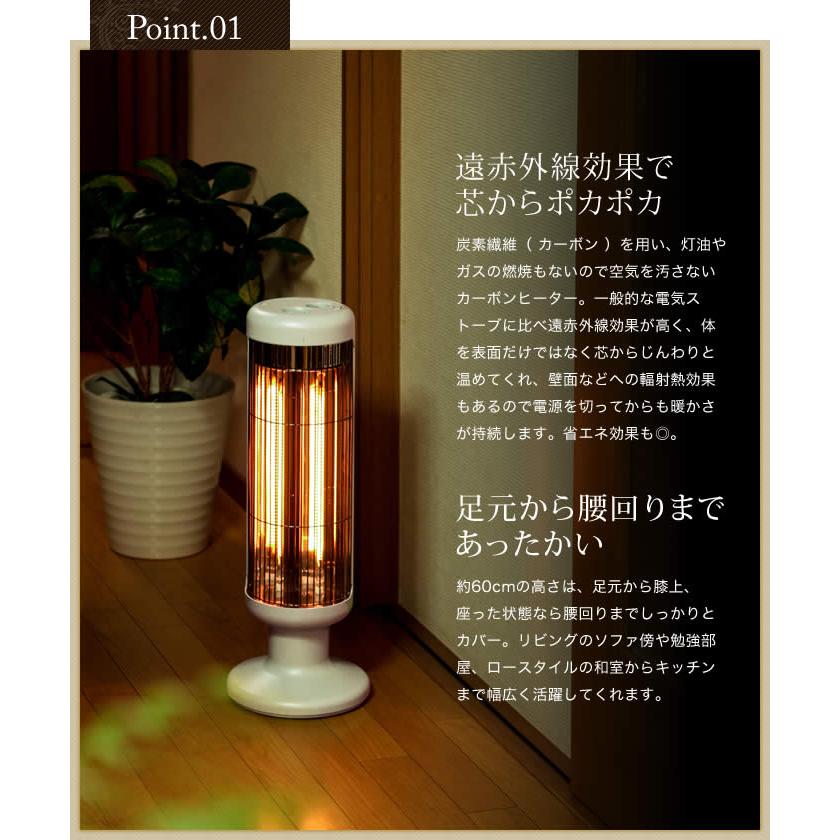 0（プラスマイナスゼロ） ［ プラマイゼロ 1000Wカーボンヒーター