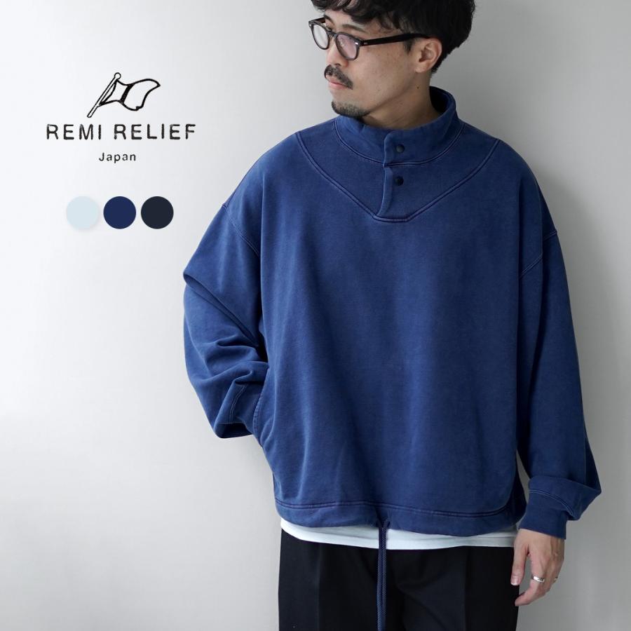 REMI RELIEF（レミ レリーフ） SP加工スポーツスウェットクルー