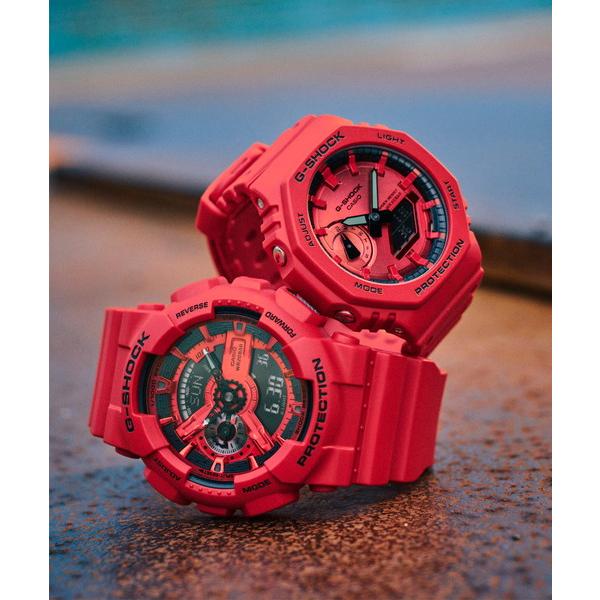 G-SHOCK G-ショック ICONIC RED アイコニックレッド 八角形GA-2100系