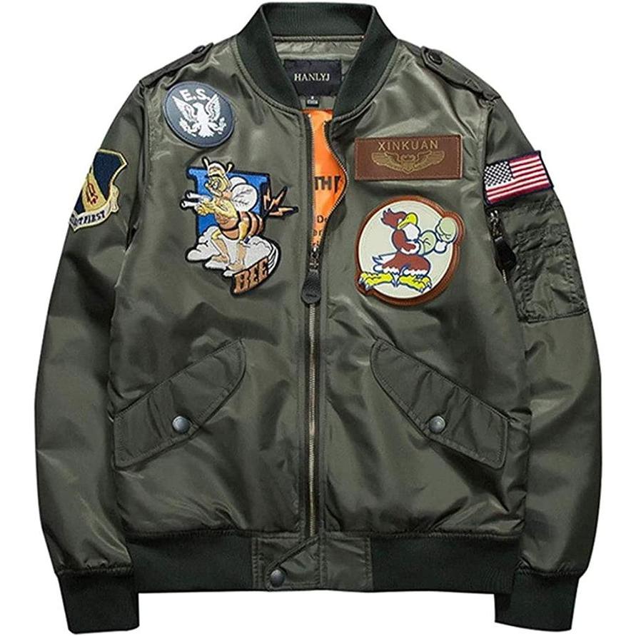 スタジャン ジャケット コート スカジャン フライト刺繍ワッペン