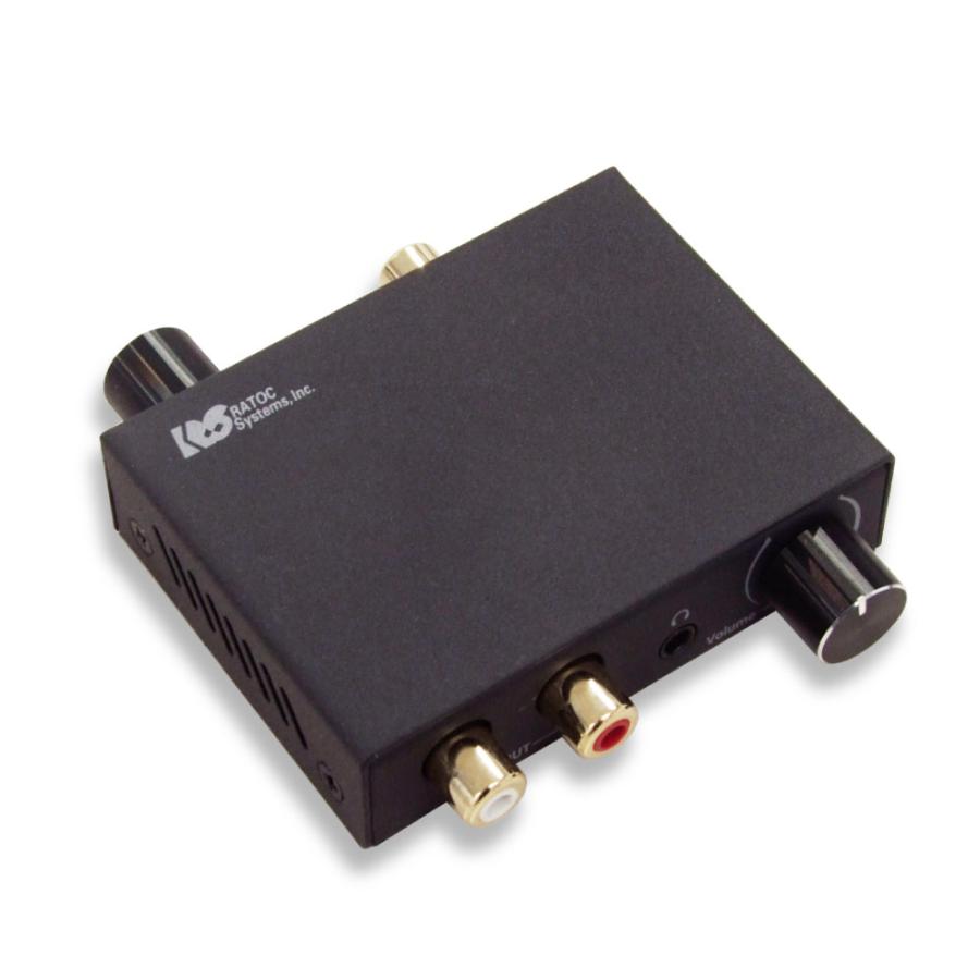 デジタル to アナログ オーディオコンバーター 音量調整 低音調整 付き