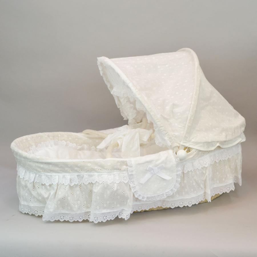 ベビーベッド フード付 クーハン メイズバスケット : ラタンハウス