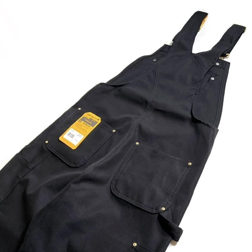 Carhartt（カーハート） ダック ビブ オーバーオール ブラック ワーク