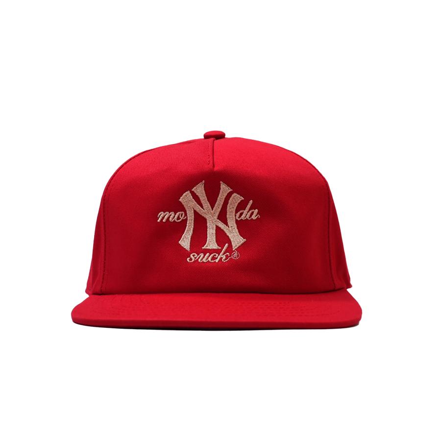 Mondaysuck NYC Hat Red ヤンキース メンズ レディース : RAWDRIP