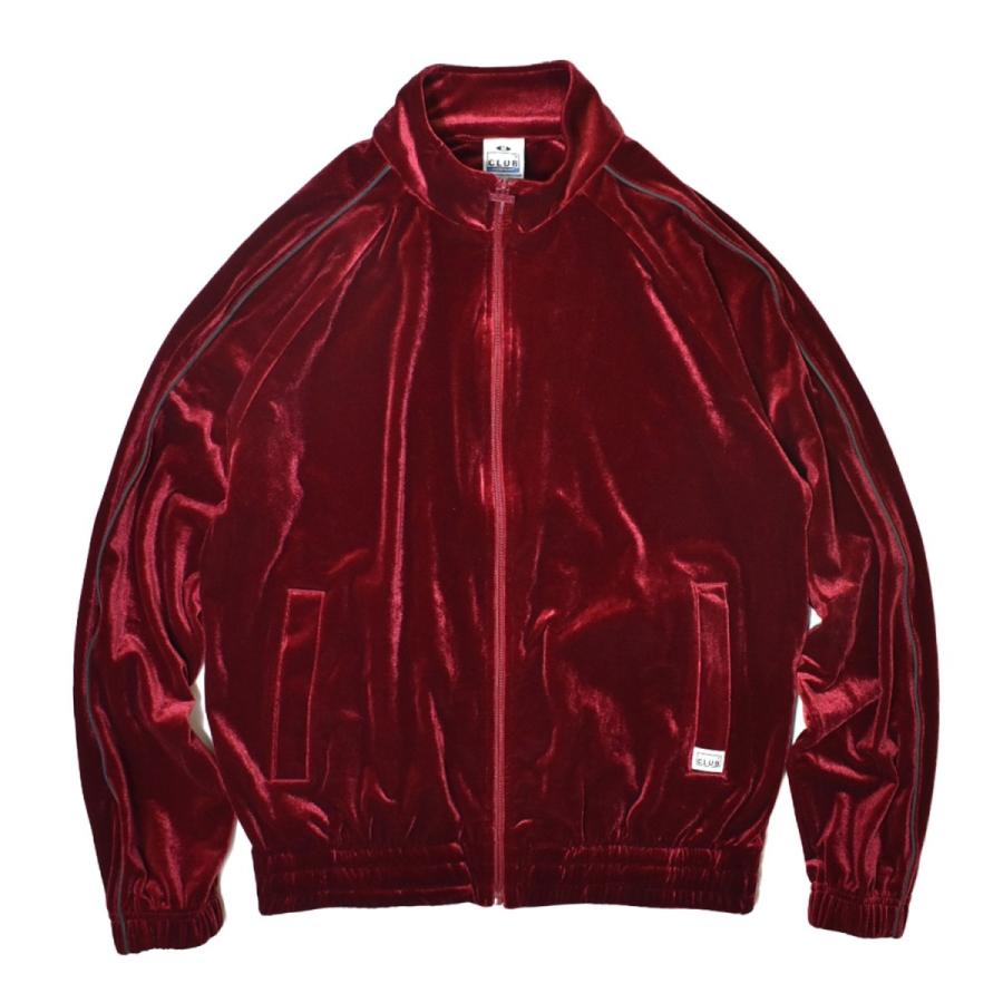 PRO CLUB（プロクラブ） ベロア トラック ジャケット バーガンディ