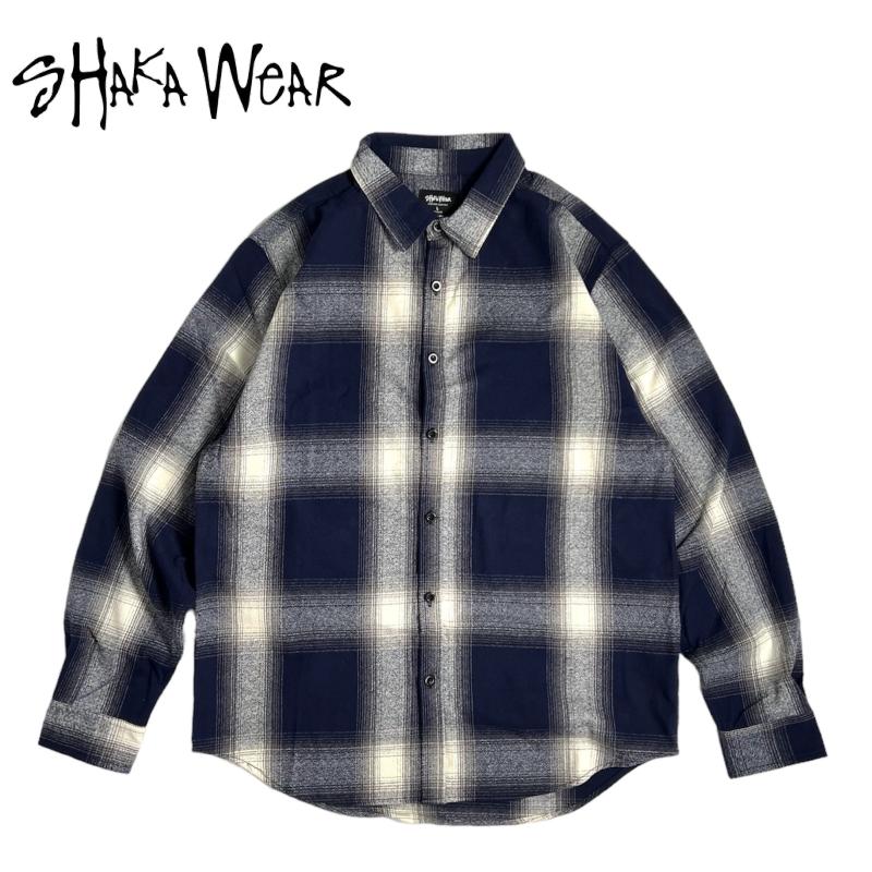 シャカウェア プレイド フランネル オーバーシャツ メンズ レディース