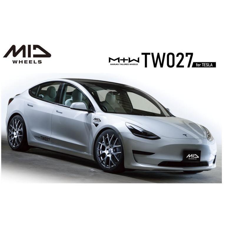 マルカサービス MID MTW TW027 for TESLA 18インチ 8J インセット33 5