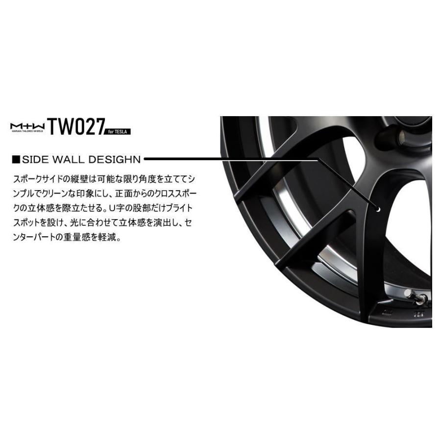 マルカサービス MID MTW TW027 for TESLA 19インチ 8J インセット33 5