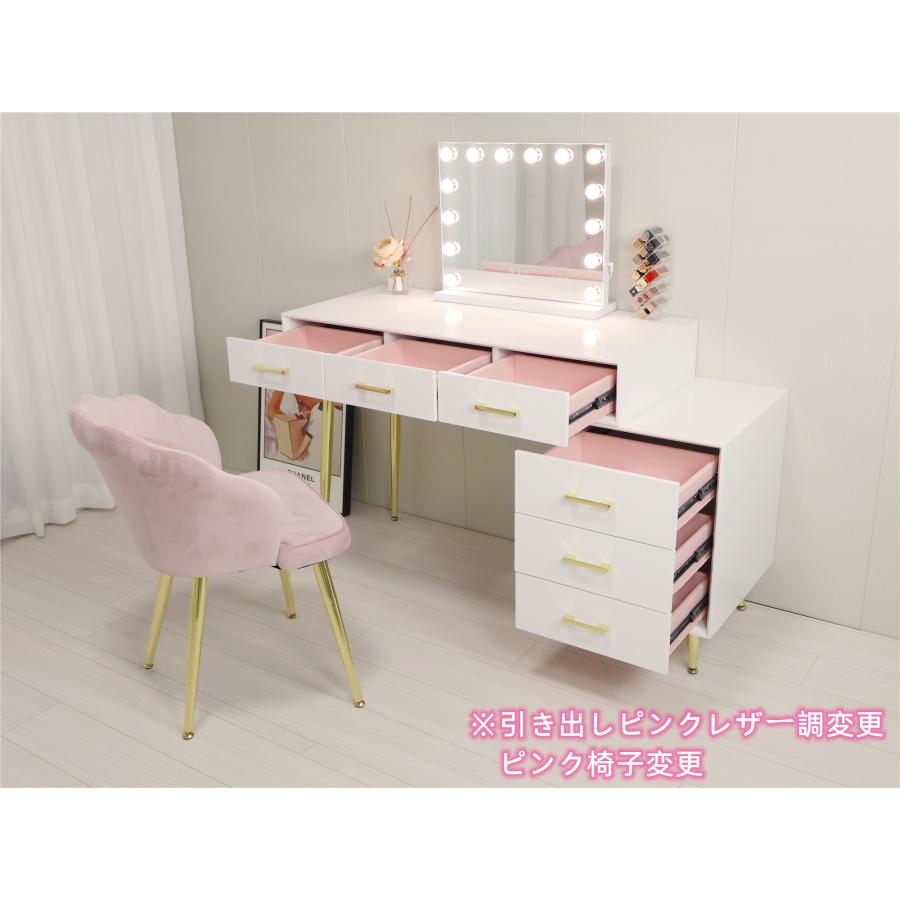 F＆I ドレッサー コンパクト テーブル オシャレ 白 化粧台 幅80cm 北欧