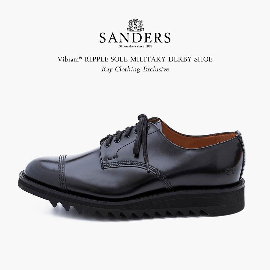SANDERS（サンダース） Vibram(R) RIPPLE SOLE MILITARY DERBY SHOE