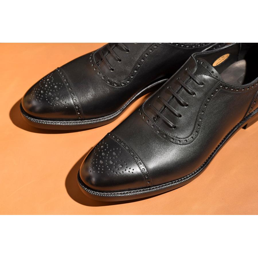 美品 RAYMAR クォーターブローグ 8 26cm スエード ブラック 黒 美品