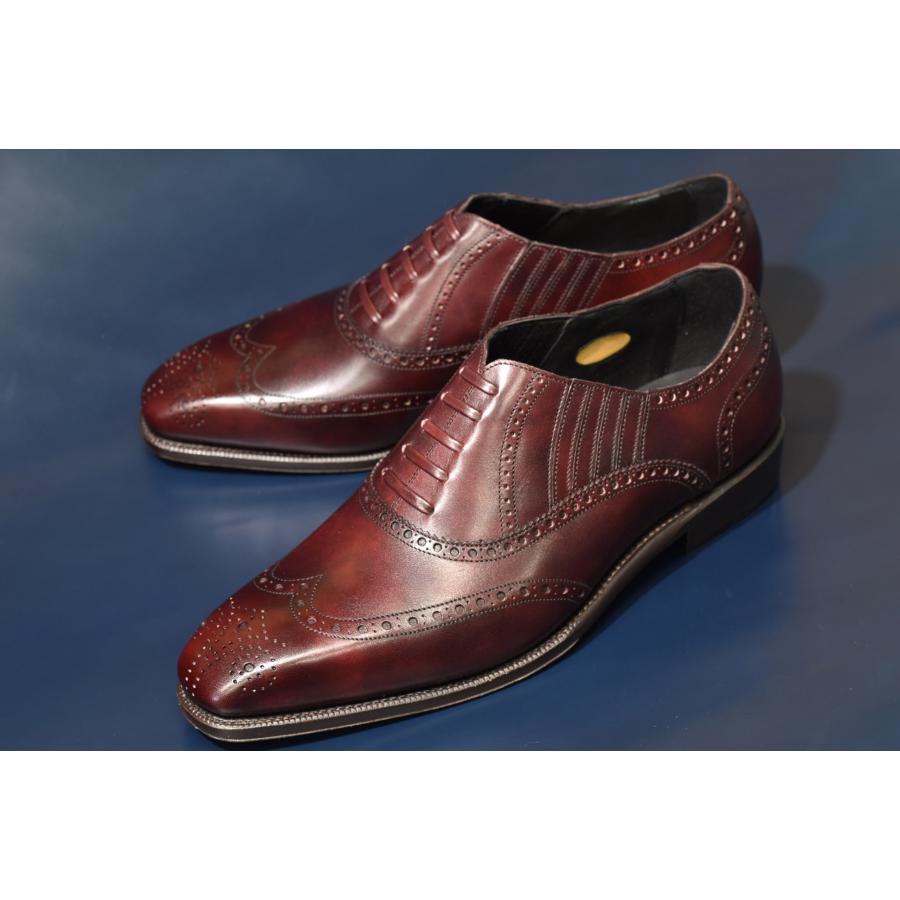 RAYMAR】RR チゼルトゥ フルブローグ レイジーマン バーガンディ ZONTA