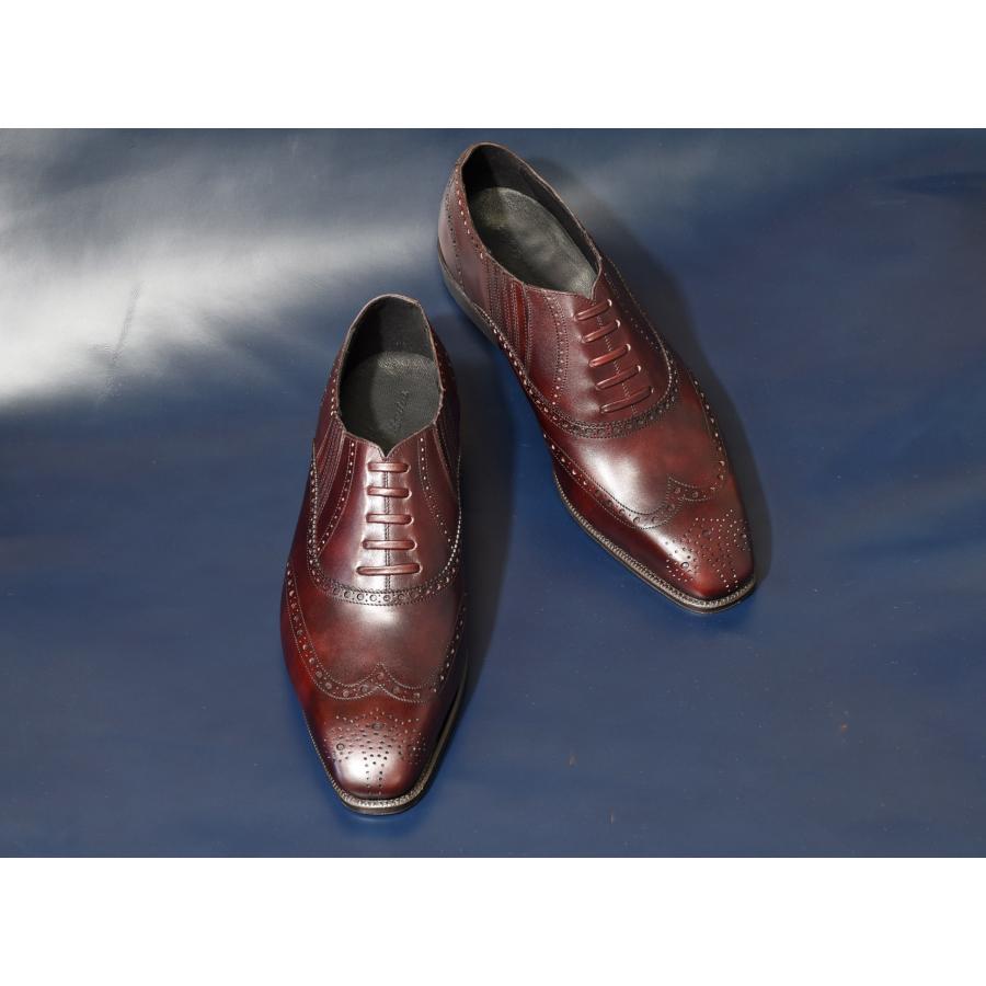 RAYMAR】RR チゼルトゥ フルブローグ レイジーマン バーガンディ ZONTA