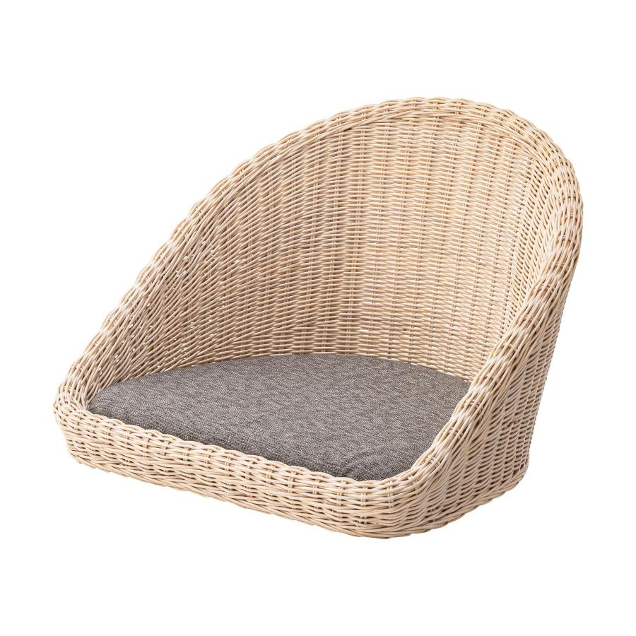 東谷 AZUMAYA 座椅子 ラタン フロアチェア NRS-425NA ナチュラル 横幅